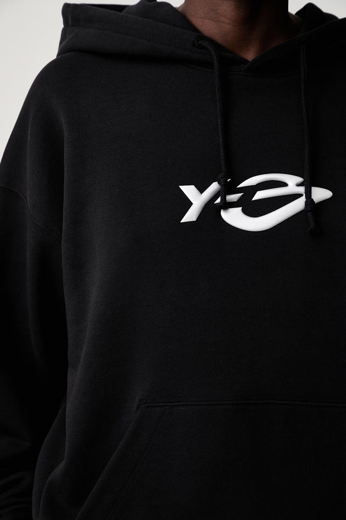 Y-3 LIQUID LG FT HD bluza z kapturem bawełniana damska KR1070.D