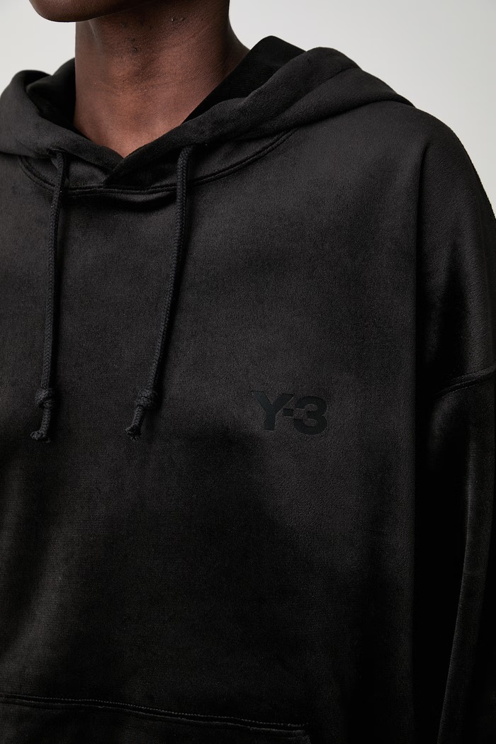 Y-3 VC HOODIE bluza z kapturem welurowa damska IA4372.D