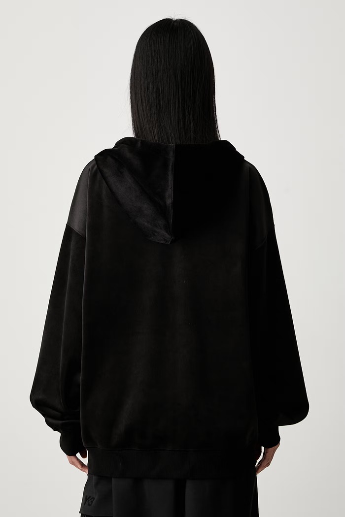 Odzież Y-3 VELVET ZIP HD bluza rozpinana welurowa damska IA4371.D czarny