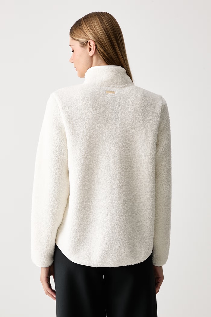 Odzież Skechers Bluza polarowa damska SKECH-SHERPA JACKET JA218 beżowy
