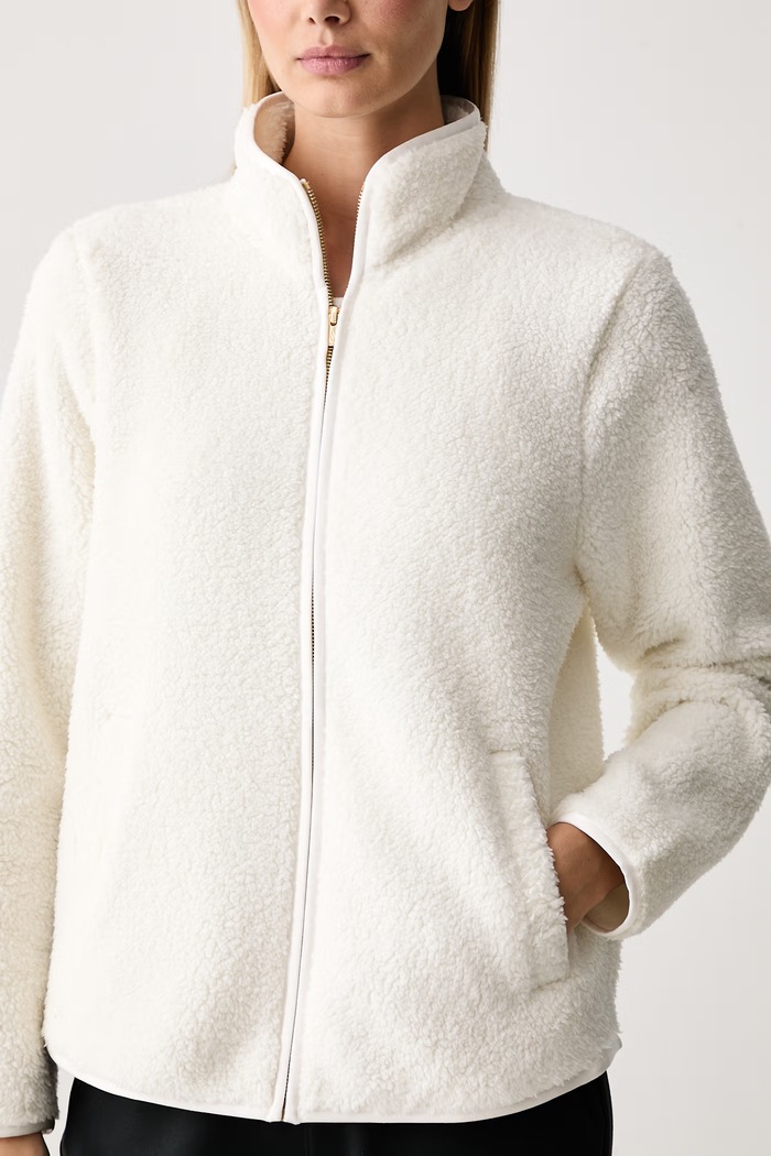 Bluza polarowa damska SKECH-SHERPA JACKET Skechers JA218 beżowy