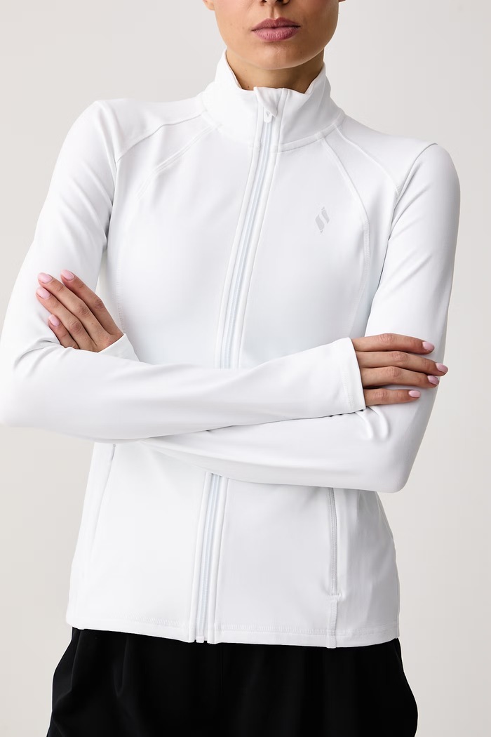 Bluza treningowa damska GOWALK JACKET Skechers JA132 biały