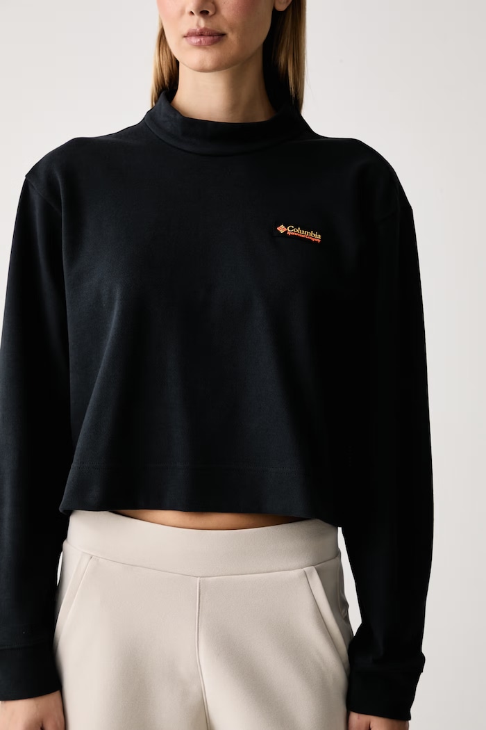 Bluza damska z bawełną Sauvie Sky Columbia 2174631 czarny