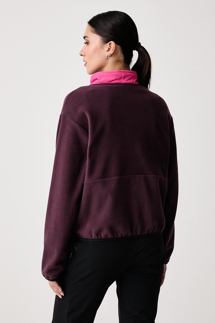 Odzież Columbia Bluza rozpinana damska polarowa Sequoia Grove 2173801 bordowy