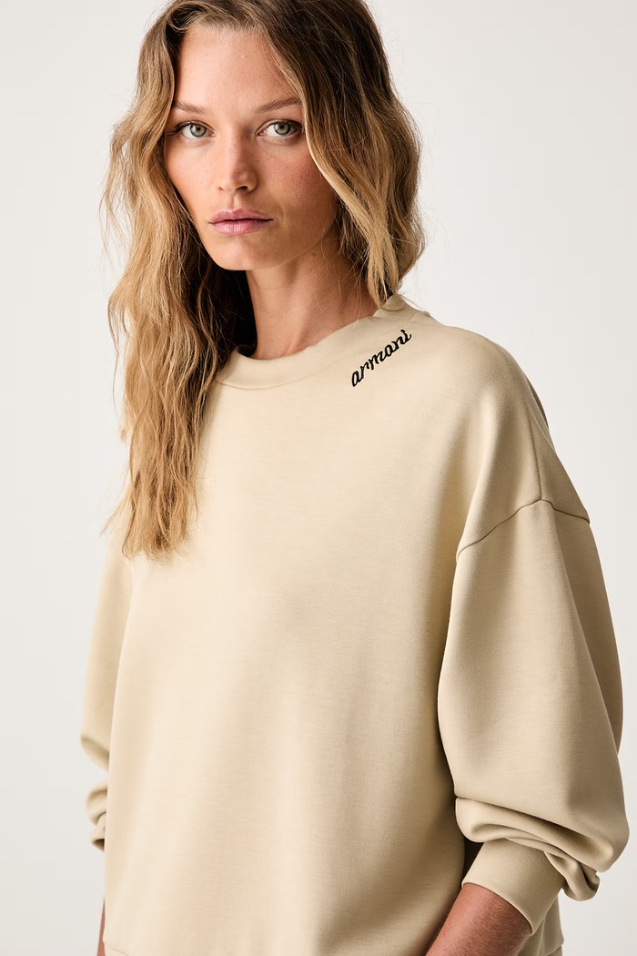 Armani Exchange bluza damska beżowy XW002853.AF16111