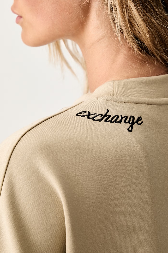Armani Exchange bluza damska XW002853.AF16111 beżowy