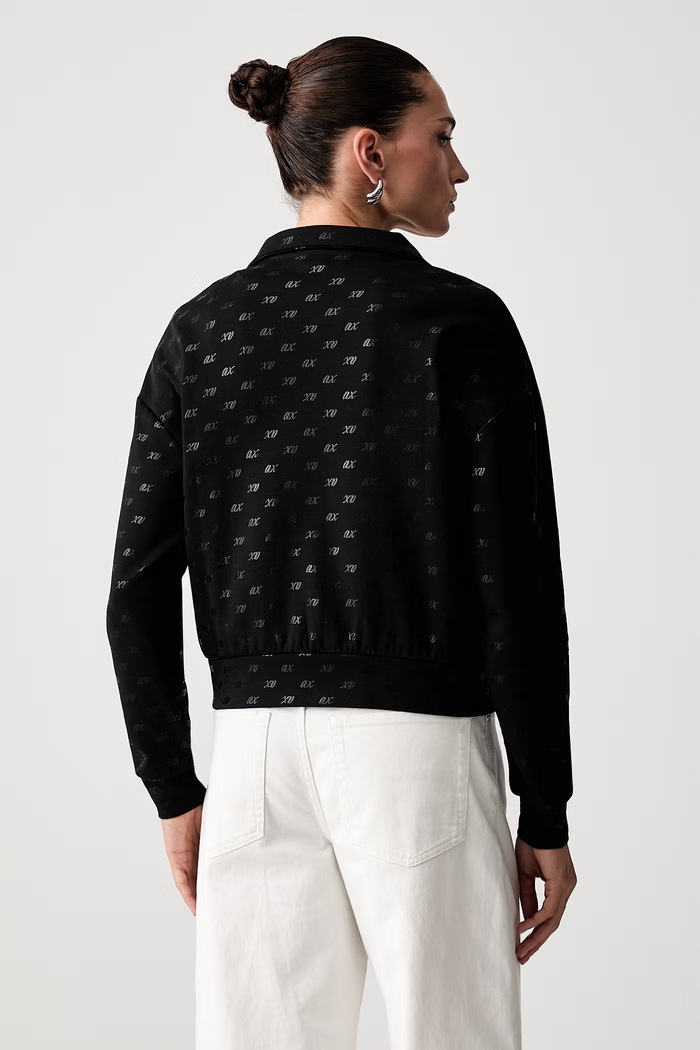 Дрехи Armani Exchange суичър с цип дамски с памук XW002748.AF24095 черен