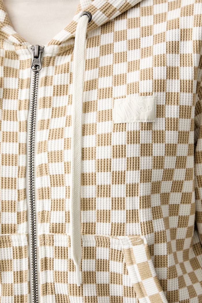 Vans pulover s kapuco ženski bombažen VN000UA0FS81 bež
