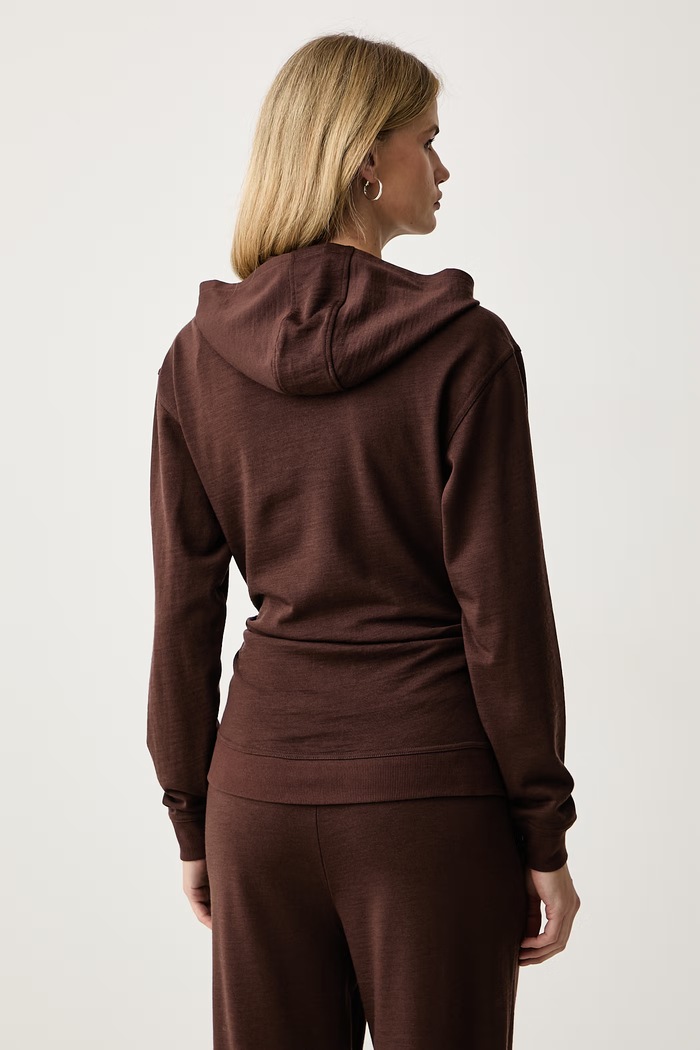 Odzież Trussardi Bluza z kapturem damska wełniana G8136000299N brązowy