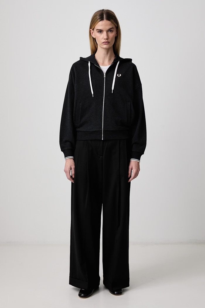 Fred Perry Cipzáras melegítőfelső gyerek pamut G3134.948 szürke AW26