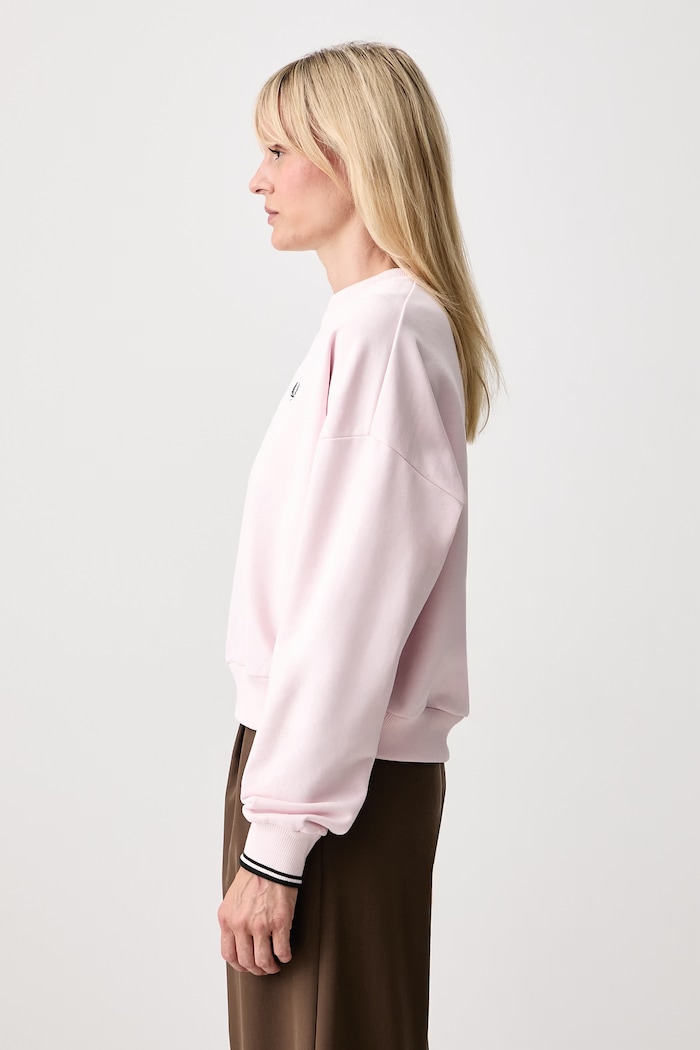 Fred Perry bluza oversize bawełniana damska różowy G1148.36C