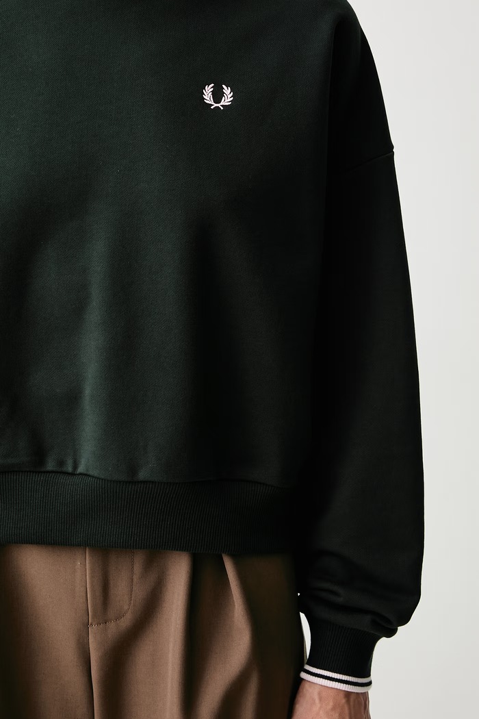 Fred Perry bluza oversize damska bawełniana G1148.Q20