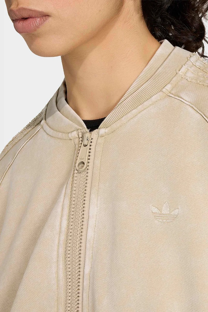 Bluza damska bawełniana SST Double Layered adidas Originals beżowy KT2228