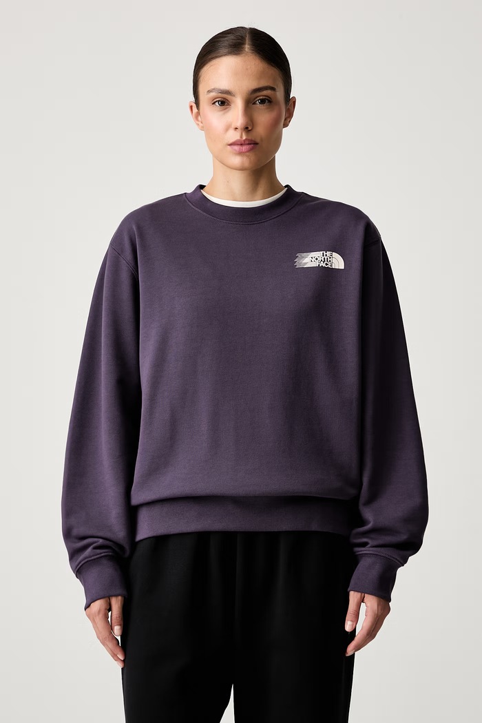 Ρούχα The North Face μπλούζα oversize γυναικεία με βαμβάκι Retro NF0A8JAUG5O1 μωβ