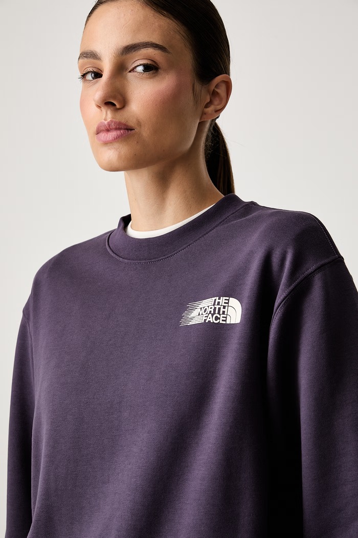 The North Face μπλούζα oversize γυναικεία με βαμβάκι Retro μωβ NF0A8JAUG5O1