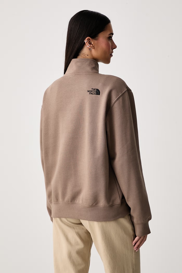 Odjeća The North Face Dukserica za žene s pamukom Ski Embro NF0A8JAQ2H91 smeđa