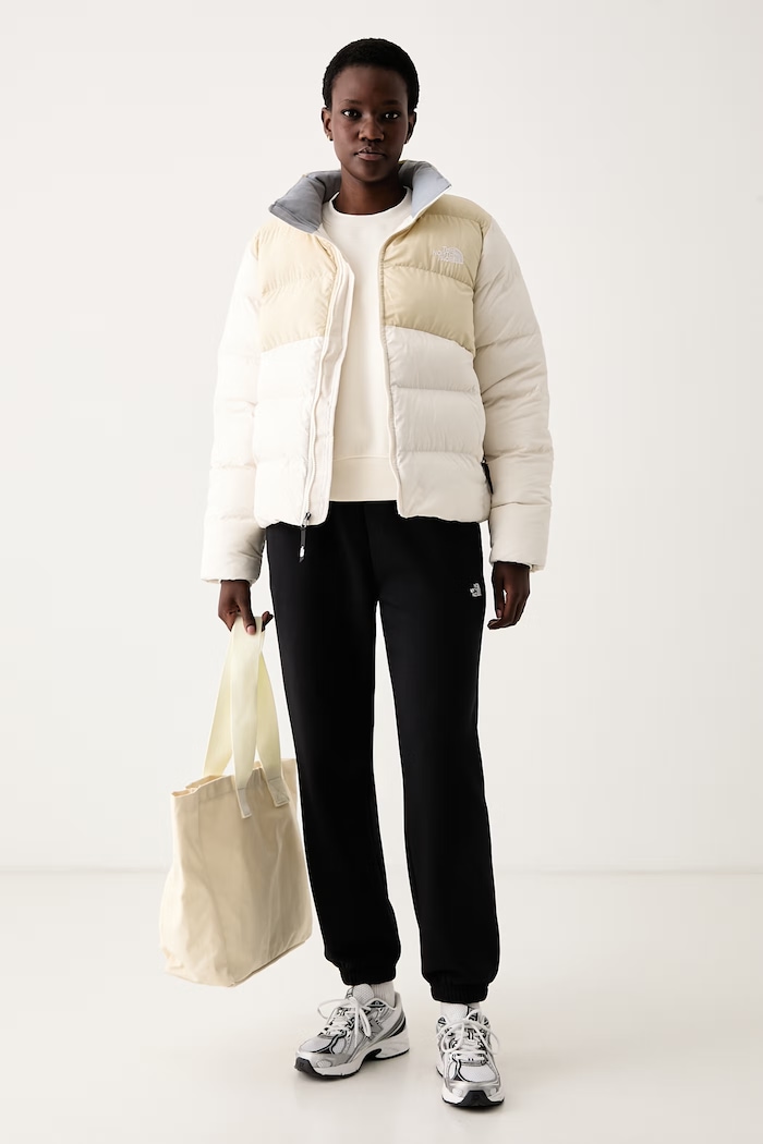 The North Face Bluza oversize damska z bawełną Essential NF0A8HBY3IE1 beżowy AW26
