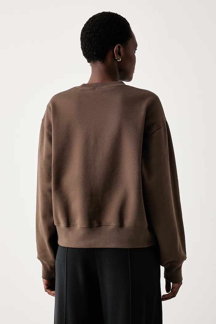 Odzież The North Face Bluza oversize damska z bawełną Essential NF0A8HBY1OI1 brązowy
