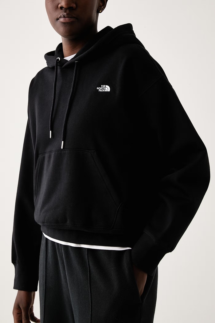 Μπλούζα με κουκούλα γυναικεία με βαμβάκι Essential The North Face NF0A8HBXJK31 μαύρο