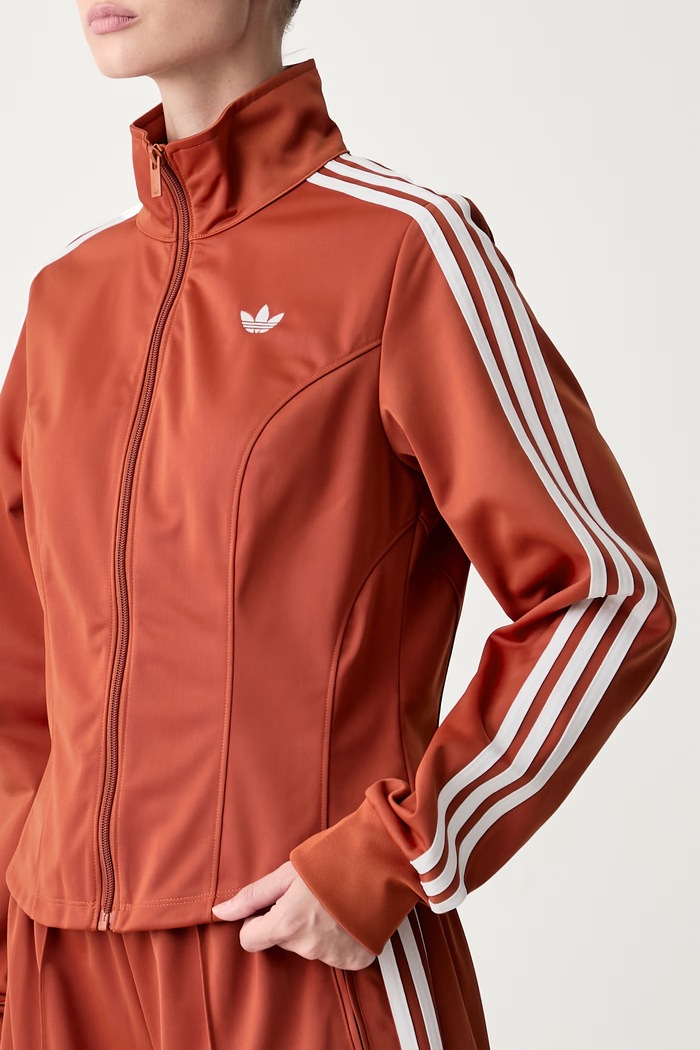 Dukserica na zakopčavanje za žene Firebird Corset adidas Originals LE8334 narančasta