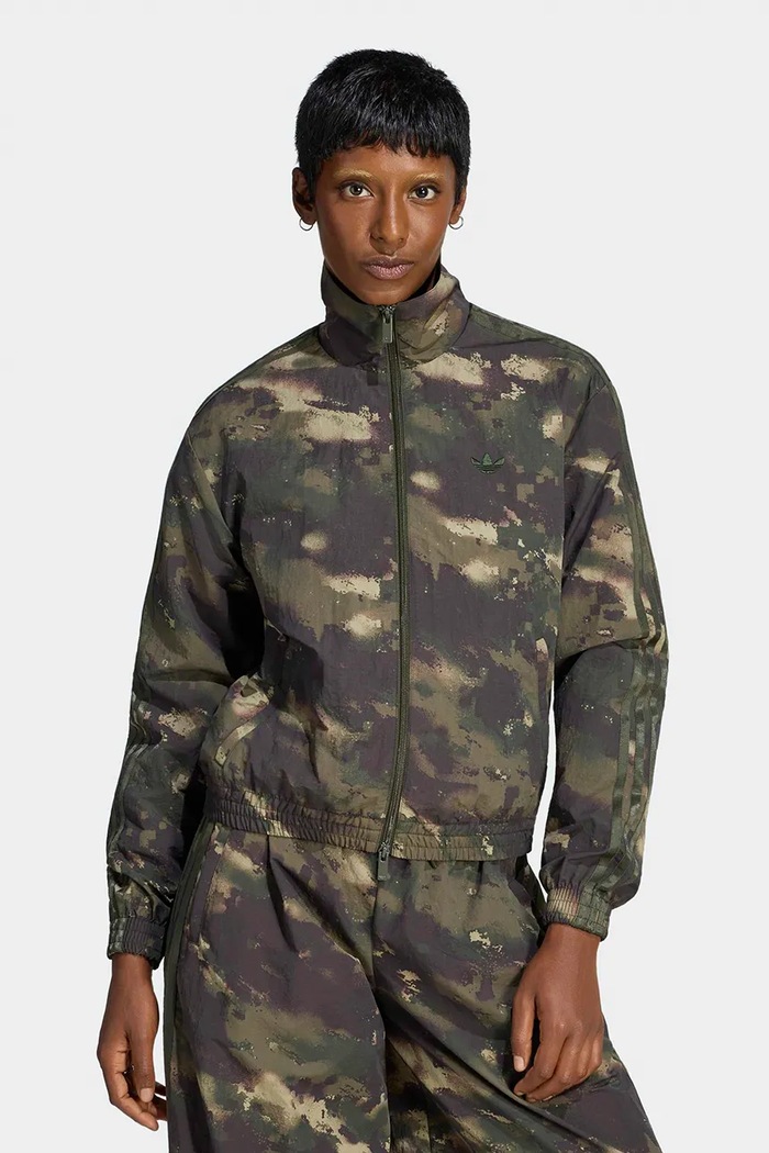 adidas Originals Bluza rozpinana damska Camouflage zielony LE8294