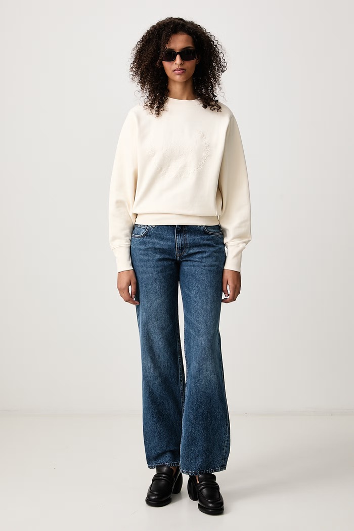 Anine Bing Harry bluza bawełniana damska A.08.12893 beżowy AW26