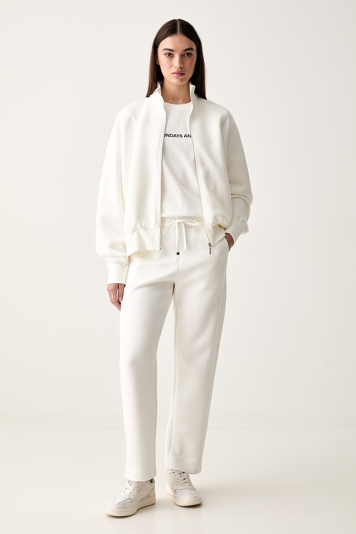 MM by Max Mara bluza rozpinana damska z bawełną MMLVOLUME 2626926037600 biały AW26