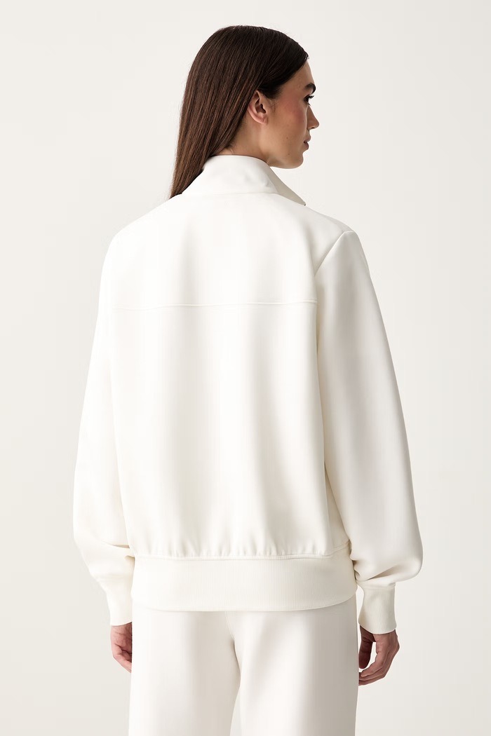 Odzież MM by Max Mara bluza rozpinana damska z bawełną MMLVOLUME 2626926037600 biały