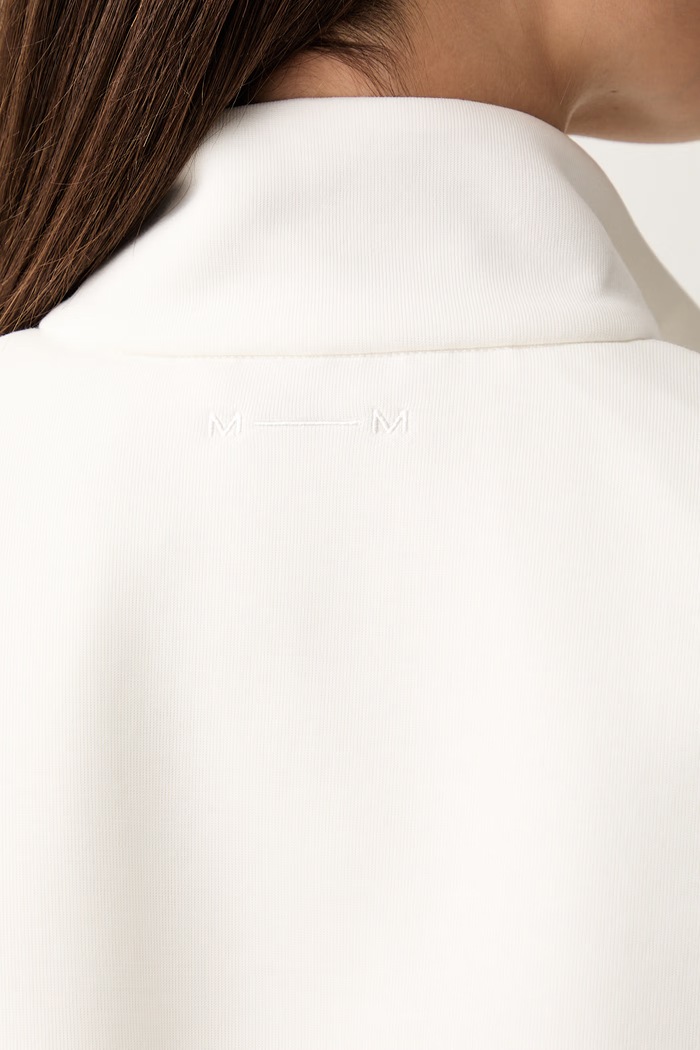 MM by Max Mara bluza rozpinana damska z bawełną MMLVOLUME 2626926037600 biały