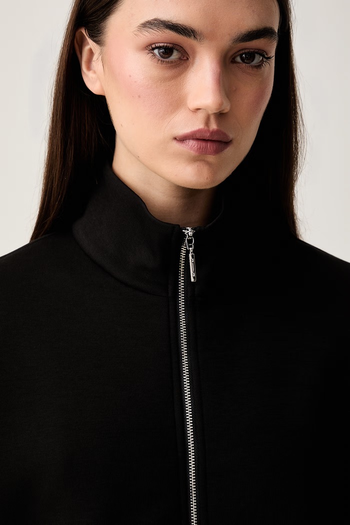 MM by Max Mara bluza rozpinana damska z bawełną MMLVOLUME czarny 2626926037600