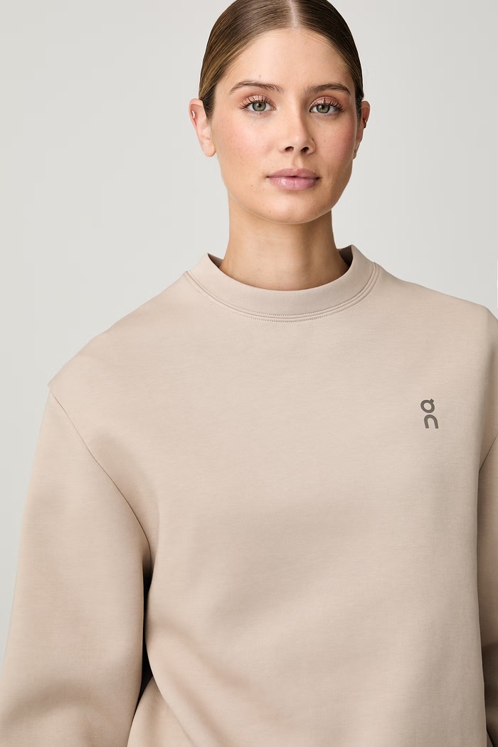 On bluza damska z bawełną Focus Tech brązowy 1WF30380603