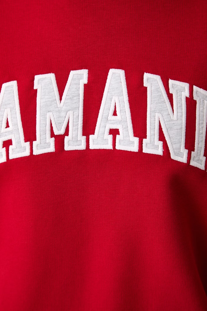 La Mania bluza damska z bawełną RUFFIE RUFFIE czerwony