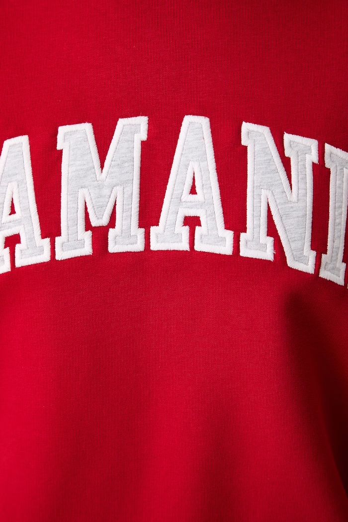 La Mania bluza damska z bawełną RUFFIE RUFFIE czerwony