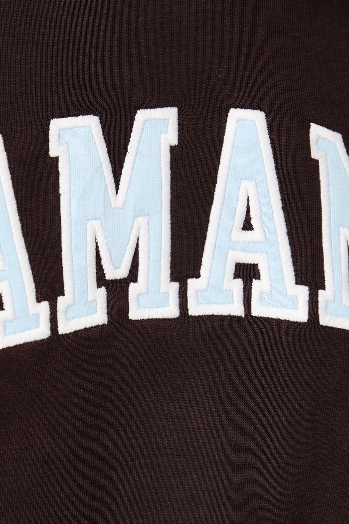 Bluza z kapturem damska z bawełną LOS La Mania brązowy LOS