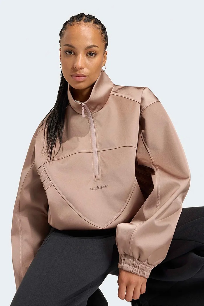 Cutline bluza rozpinana damska adidas Originals KR9600 beżowy
