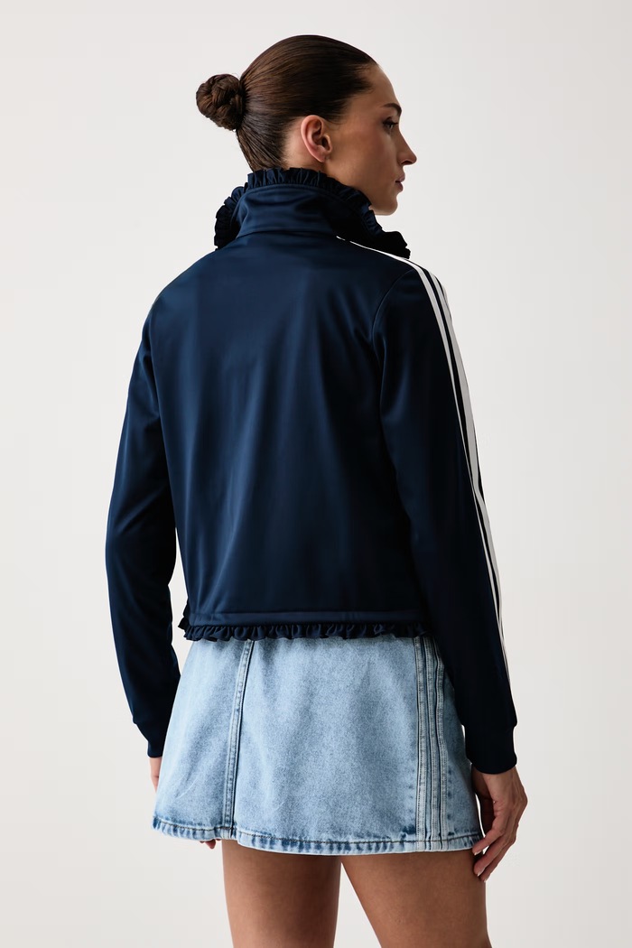 Одяг adidas Originals кофта на застібці жіноча Pleated Firebird LG4309 темно-синій