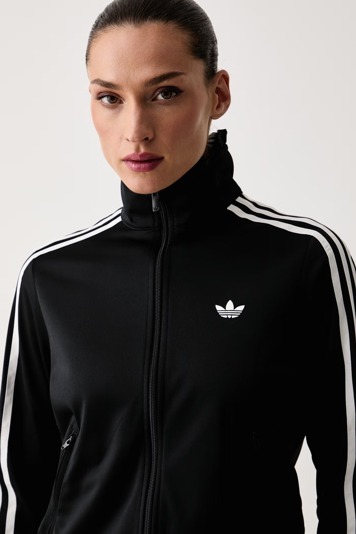 adidas Originals кофта на застібці жіноча Pleated Firebird чорний LG4308