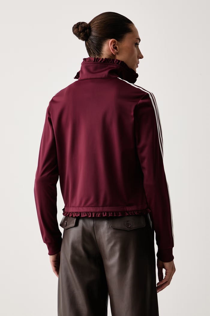 Одяг adidas Originals кофта на застібці жіноча Pleated Firebird LG4306 бордо