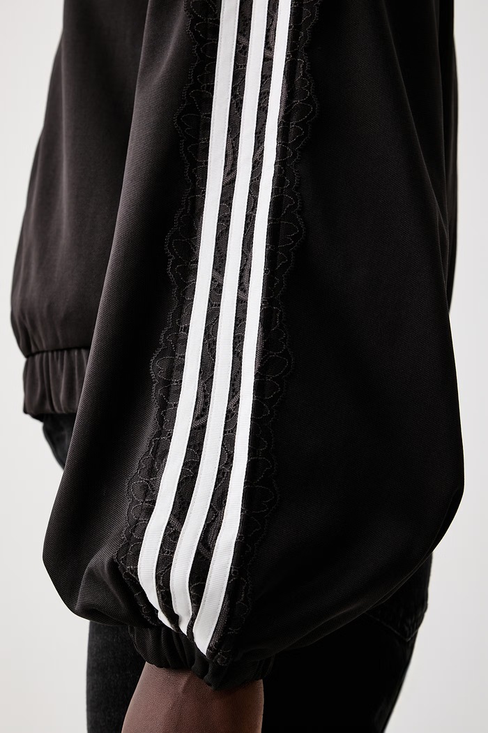 adidas Originals кофта на застёжке с хлопком Lace Injection LG4278 коричневый