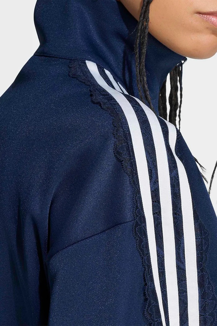 Bluza rozpinana damska Lace Injection adidas Originals granatowy LG4277