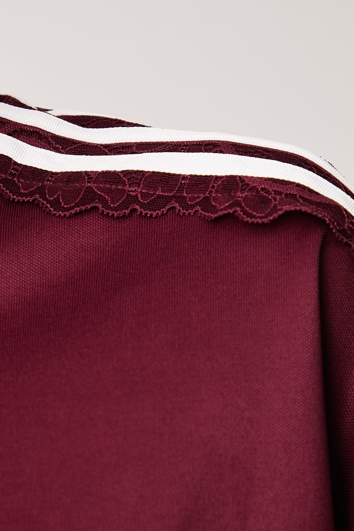 Jopica ženska Lace Injection adidas Originals bordo LG4276