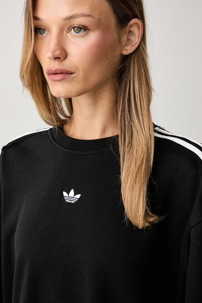 adidas Originals кофта жіноча бавовняна Lace Injection чорний LG4251