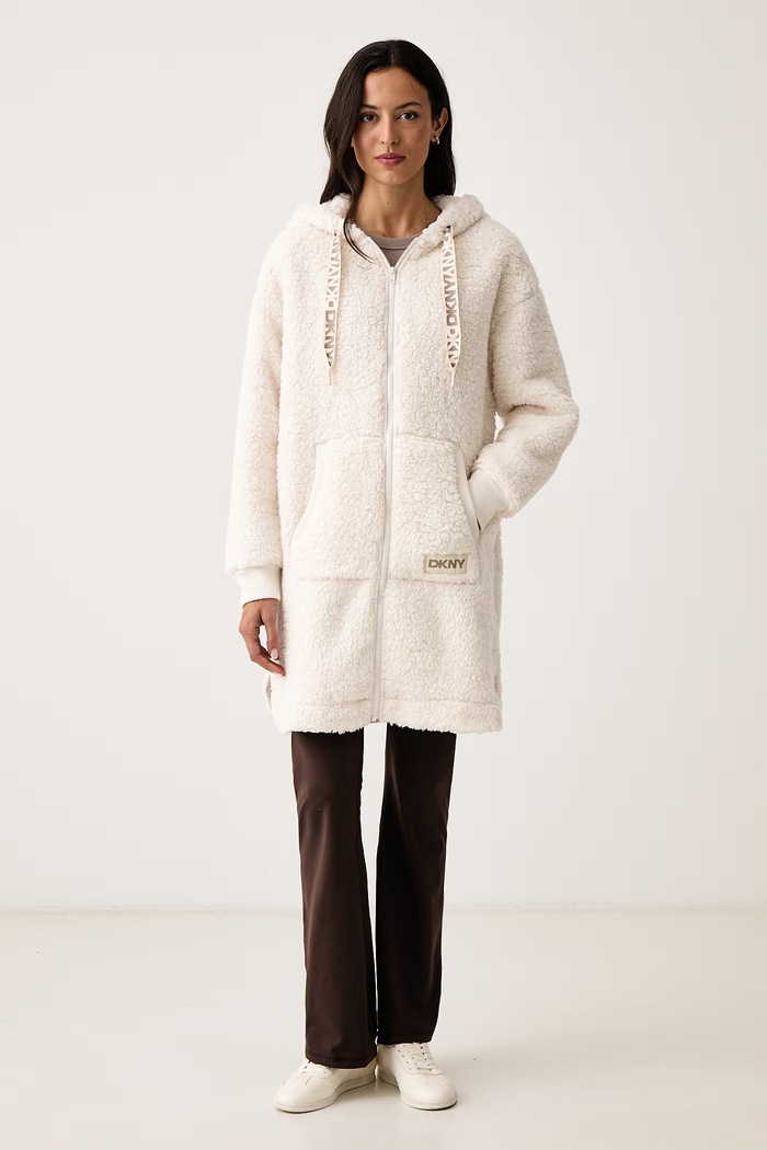 DKNY Bluza polarowa damska beżowy YI30127