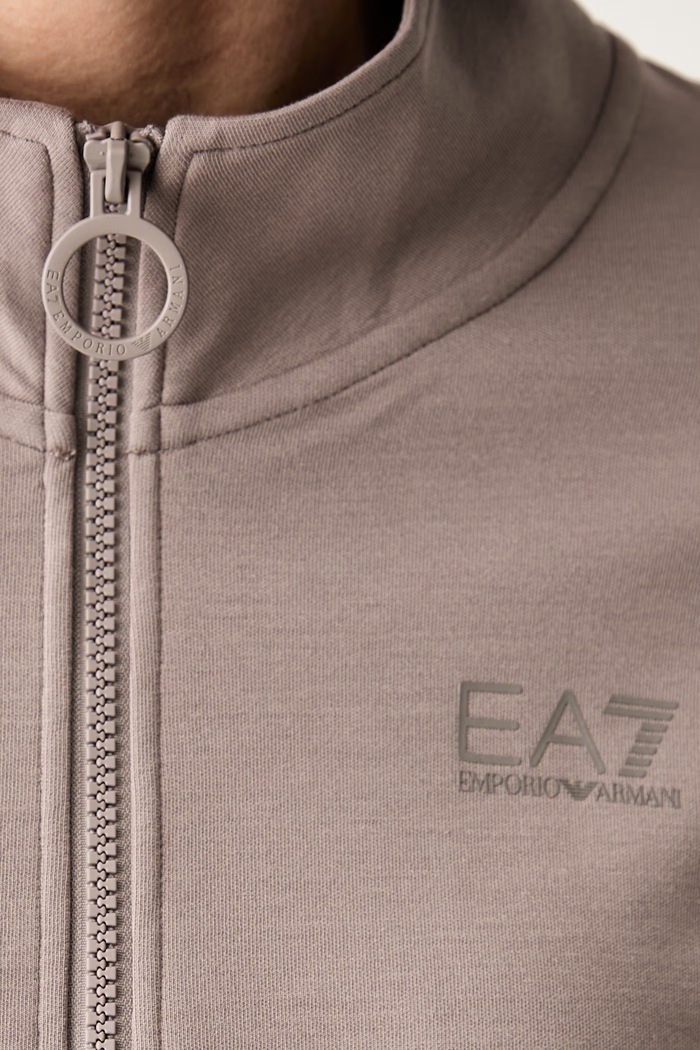 EA7 Emporio Armani bluza rozpinana z kapturem damska AF12501.7W001381 brązowy