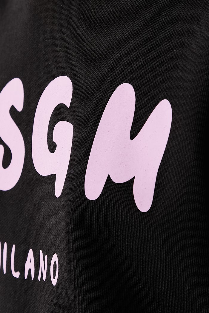 Dukserica sa kapuljačom ženska pamučna MSGM crna 4141MDM129SE.267599