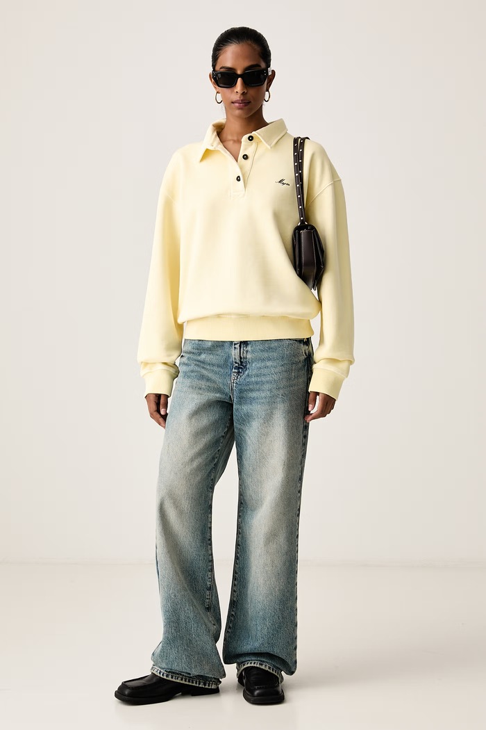 MSGM Dukserica za žene od pamuka 4141MDM111SE.267573 žuta AW26
