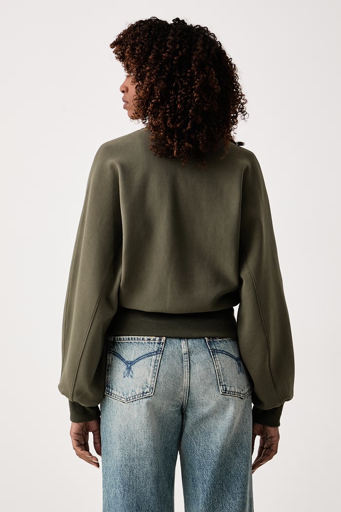 Odzież Patrizia Pepe bluza damska z bawełną 8M0120.J0044 zielony