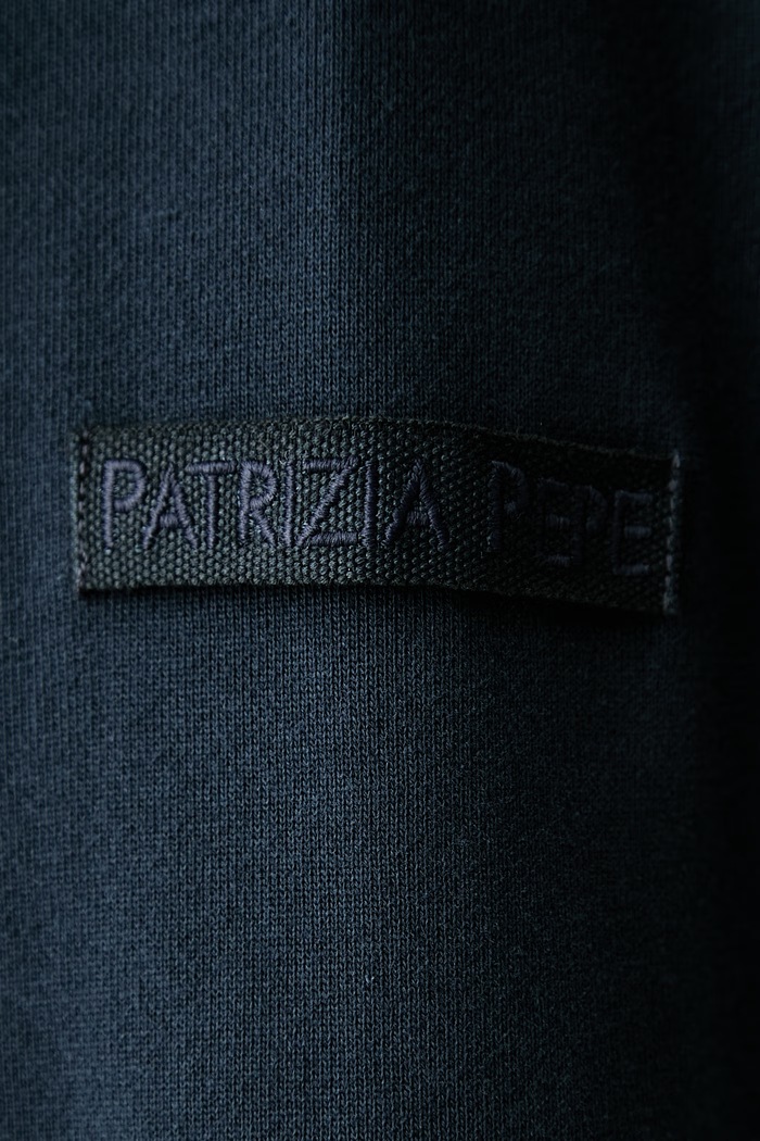 Patrizia Pepe bluza rozpinana z kapturem damska bawełniana 8M0076.J079 granatowy