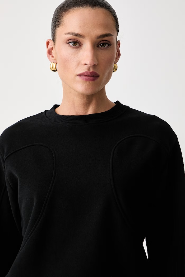 Patrizia Pepe bluza damska bawełniana czarny 8M0009.J079