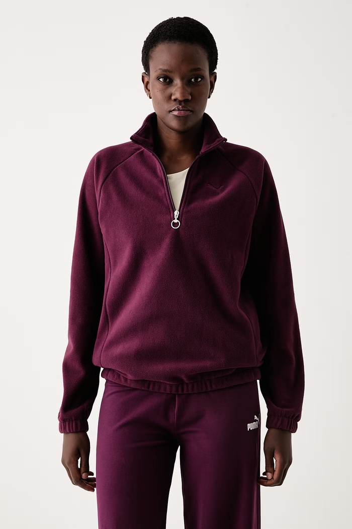 Puma Bluza polarowa damska HER bordowy 695422